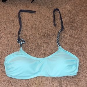Light and dark blue bikini top
